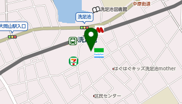 ポニークリーニング洗足池店の地図画像