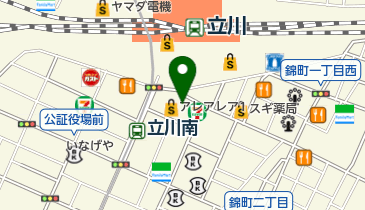 夢きらら立川店の地図画像