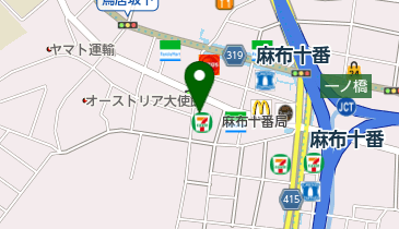 寛永堂麻布十番店の地図画像