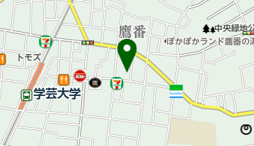 青い鳥クリーニング鷹番店の地図画像