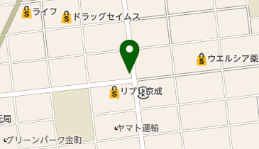 すずやクリーニングの地図画像