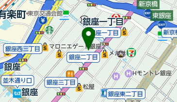 グランマニエ銀座の地図画像