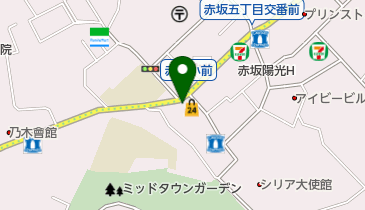 フラワークリーニング赤坂店の地図画像