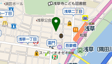 浅草かんざし屋の地図画像