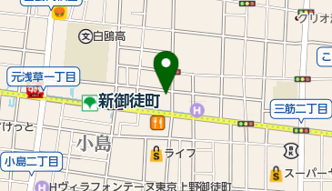 ニチイケアセンター台東の地図画像