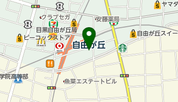 フットアドバンス自由が丘店の地図画像
