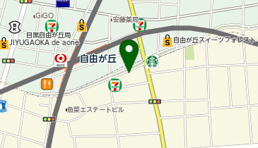 ユナイテッドアローズグリーンレーベルリラクシング自由が丘店の地図画像