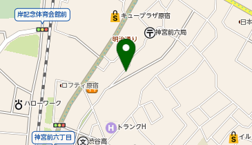 THENORTHFACEKIDS原宿店の地図画像