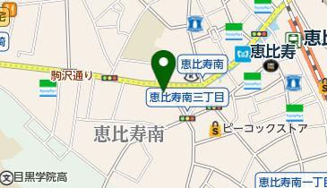 恵比寿中島の地図画像