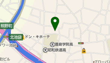 池袋訪問マッサージの地図画像