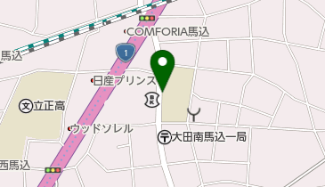 馬込放課後ひろばの地図画像