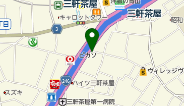 Uヘア三軒茶屋の地図画像