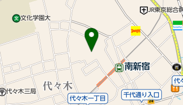 渋谷区地域交流センター 代々木の杜の地図画像