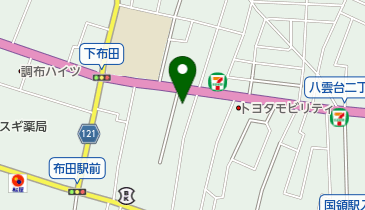 フレックス株式会社ハイエース調布店の地図画像