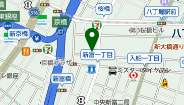新富町会集会所の地図画像