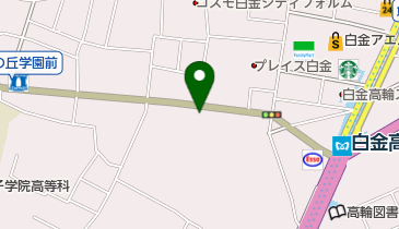 TeasUniwa白金の地図画像