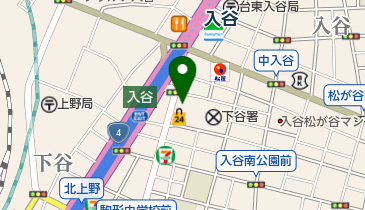 ムーヴメントダンススクール上野校の地図画像