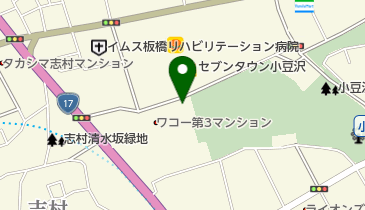 小豆沢墓苑・蓮華堂の地図画像