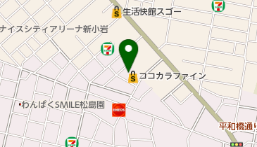 ココカラファイン新小岩店の地図画像