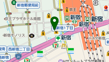 PREMIUMBARBER新宿店の地図画像