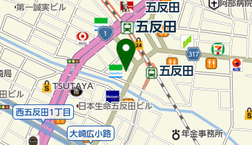ゴースタアネックス五反田店の地図画像