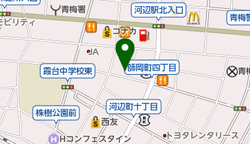 ドリームボックス河辺の地図画像