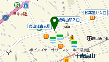 千歳烏山鶏唐揚げ専売店の地図画像