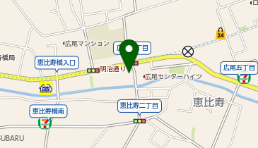 COVERGARAGE恵比寿店の地図画像