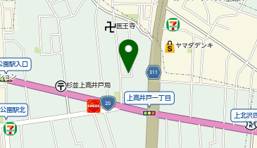 上高井戸町会会館の地図画像