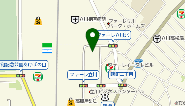 立川市役所 消費生活センターの地図画像