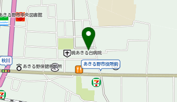 あきるの動物病院の地図画像
