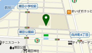 潮田小学校はまっ子ふれあいスクールの地図画像