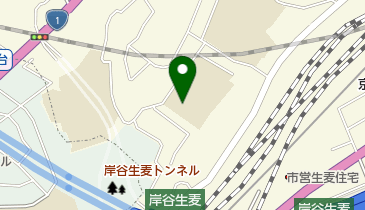 岸谷小学校はまっ子ふれあいスクールの地図画像