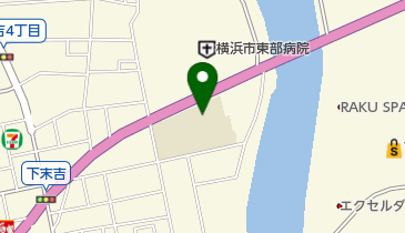 下末吉小学校放課後キッズクラブの地図画像