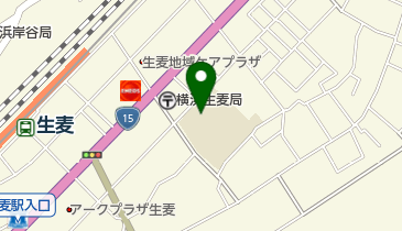 生麦小学校はまっ子ふれあいスクールの地図画像