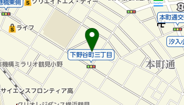 鶴見福音教会の地図画像