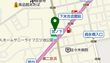 三ツ池クリーニング店の地図画像