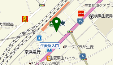 八剣伝生麦店の地図画像