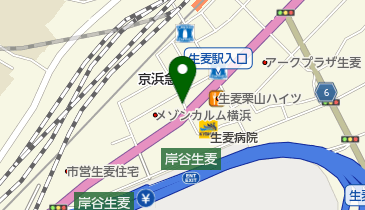 ワカバ美容室の地図画像