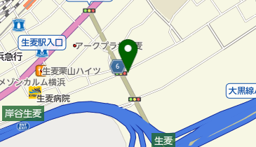 まみーでりか生麦店の地図画像