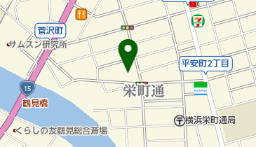 つるや洋品店の地図画像