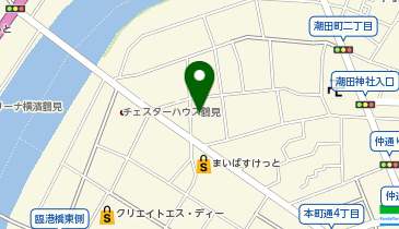 潮田湯の地図画像