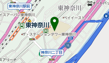 神奈川小学校はまっ子ふれあいスクールの地図画像