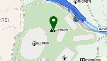 横浜市三ツ沢公園青少年野外活動センターの地図画像