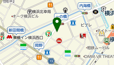 横浜西口鍼灸マッサージ治療院の地図画像