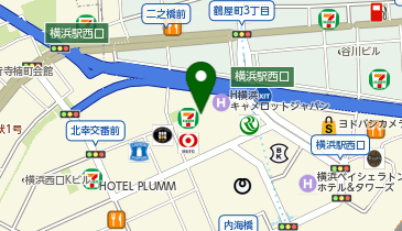 横浜新卒応援ハローワークの地図画像