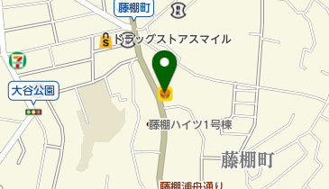 ピザーラ藤棚店の地図画像