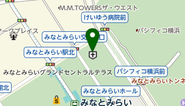 けいゆう病院理容室の地図画像