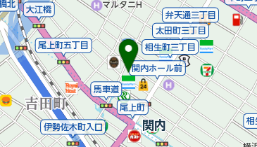 とらふぐ亭関内店の地図画像