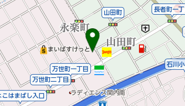 横浜山田の花火の地図画像